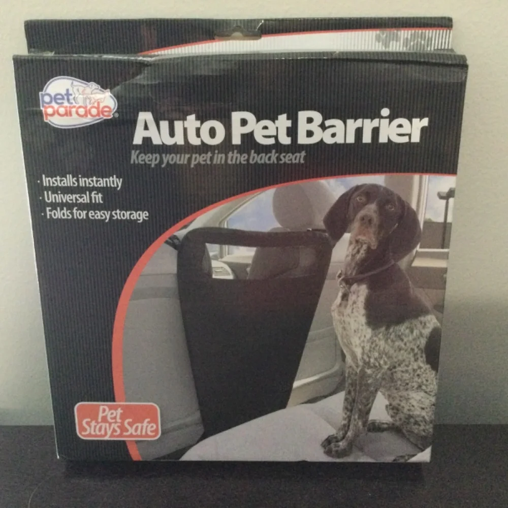 BRAND NEW FACTORY PACK, PET STAYS SAFE PET PARADE AUTO PET BARRIER UNIVERSAL